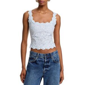 Generation Love Womens Bronwyn Lace Top Small Opal - NWT